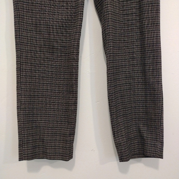 H&M - Houndstooth Ankle Burgundy Pants - Picture 6 of 12